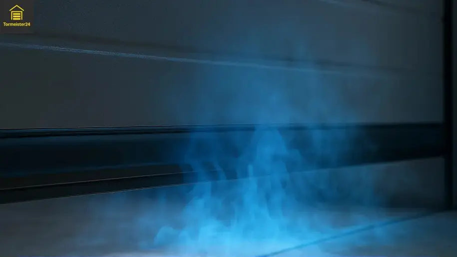 Magnetische Spaltabdichtung am Industrietor gegen Zugluft, Wasser, Staub und Mäuse mit Nagerschutz von Tormeister24.