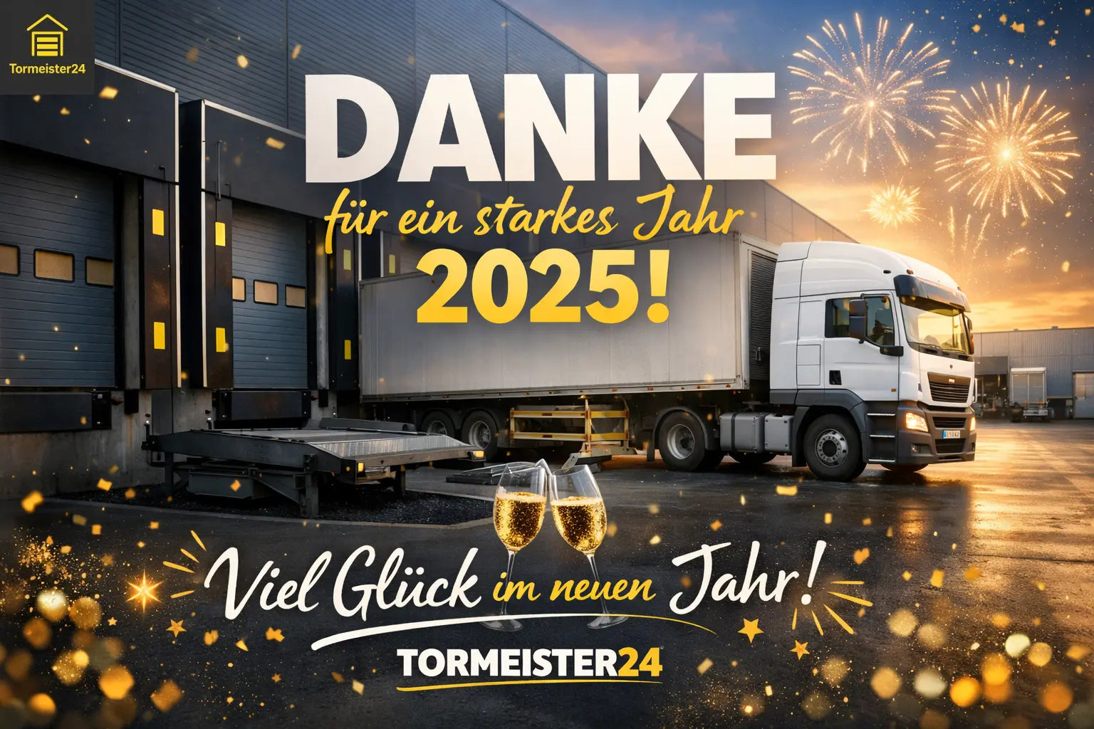Tormeister 24 sagt Danke und wünscht viel Glück fürs neue Jahr.