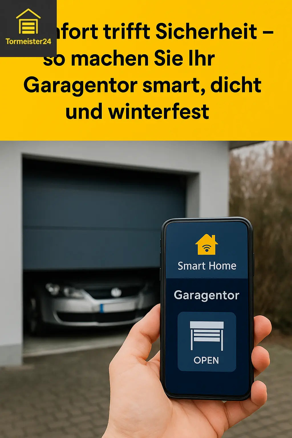 Energieeffiziente Garage mit Abdichtung und Smart-Home-Steuerung