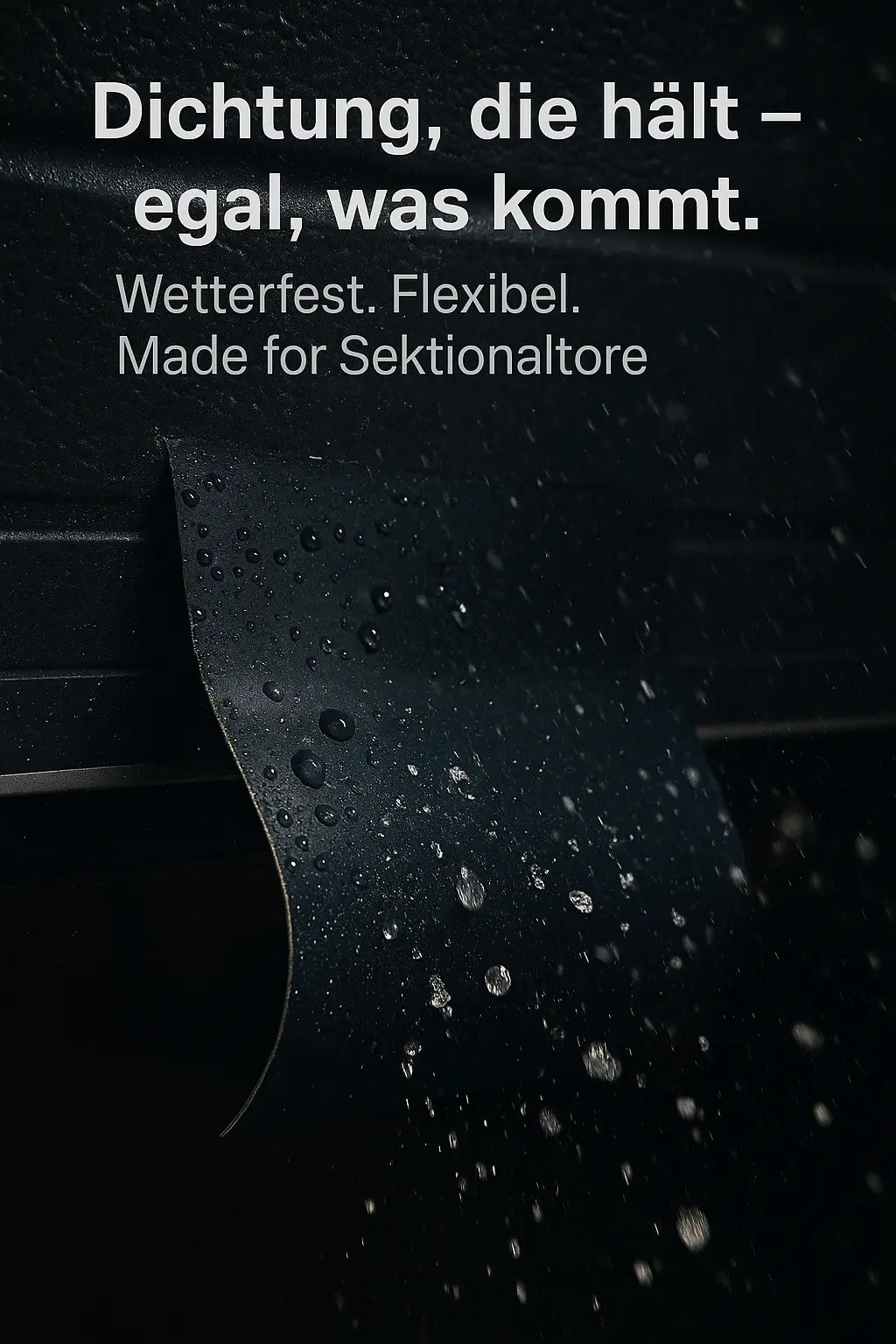 DoorMag Spaltabdichtung B=400 mm – mit Edelstahldrahtgeflecht, variable Länge/Farbe Tormeister24 Dichtung