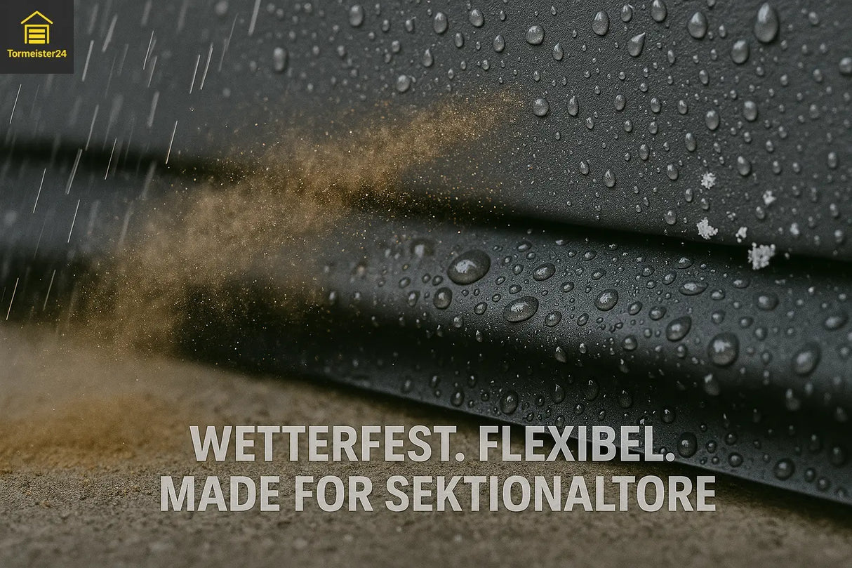 DoorMag Spaltabdichtung B=400 mm – mit Edelstahldrahtgeflecht, variable Länge/Farbe Tormeister24 Dichtung