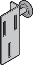 rolhouder RH030, Links, verzinkt