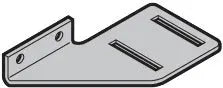 Stütze rolsteun 1 li RAL9002