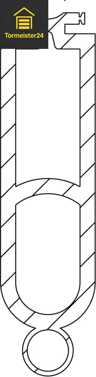 Marantec F-Profil P6 – Torabschlussprofil 25x90 mm, 25 m Tormeister24 Schließkantensicherungen