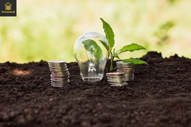 Wärmebildvergleich von isoliertem und ungedämmtem Garagentor bei Wintertemperaturen