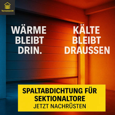 DoorMag Spaltabdichtung B=400 mm – mit Edelstahldrahtgeflecht, variable Länge/Farbe Tormeister24 Dichtung