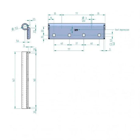 ConDoor Doppelrollenhalter Zubehör Torblatt