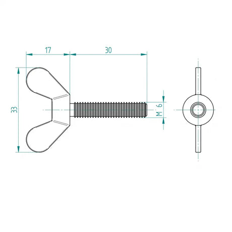 Flügelschraube M6 0 Schweighöfer Tore