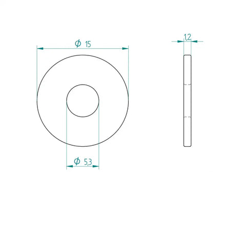 Flache Scheibe M5 x 15 TS100 Schweighöfer Tore