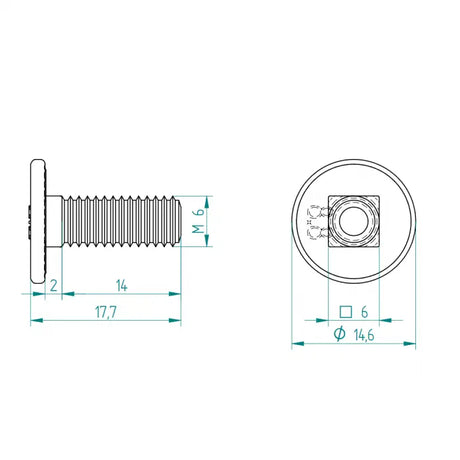Flachrundschraube M6 x 16 mm Edelstahl Schweighöfer Tore