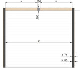 Sektionaltor Design - Line Corten Stahl Optik mit Garagentorantrieb - Hochwertiges Garagentor - Tormeister24Sektionaltor Design - Line Corten Stahl Optik mit Garagentorantrieb - Hochwertiges Garagentor