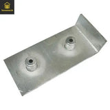 Grundplatte mit Winkel für Anfahrpuffer 500 × 250 × 90 mm | Schutzkappe Stahl Verladetechnik Tormeister24 Anfahrpuffer