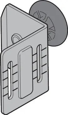 rolhouder RH022, RAL 9002 (voor L-beslag)