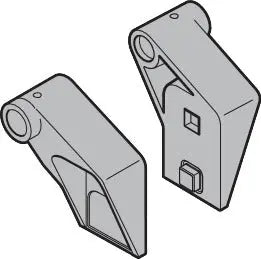 rolhouder RH025 Rechts, RAL 9002