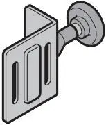 rolhouder oben met looprol beslag L, BL