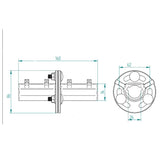 Justierbare Kupplung 1" Zoll für Industrie - Sektionaltore - Tormeister24Justierbare Kupplung 1" Zoll für Industrie - Sektionaltore