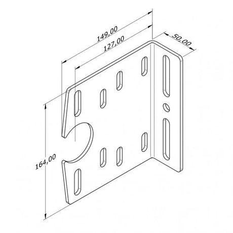 Lagerkonsole offen 127 mm - Tormeister24Lagerkonsole offen 127 mm