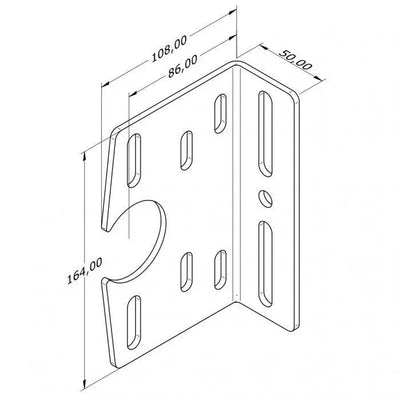 Lagerkonsole offen 86 mm - Tormeister24Lagerkonsole offen 86 mm