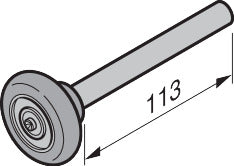 Laufrolle Typ K (Kugellager)
