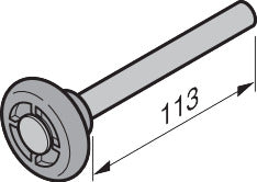 Laufrolle, zwischen Typ G (Beschlag H)