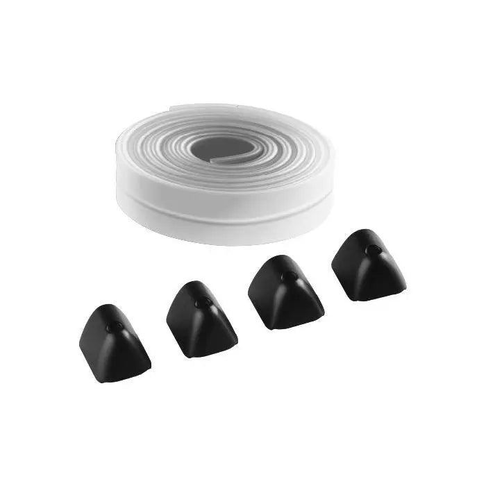 Marantec PROFT6 Transparentes Gummiprofil mit Endkappen, 2x 6 m, kürzbar Marantec