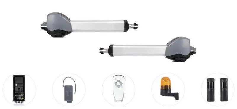 Marantec  Set für 2-flügelige Drehtore bis 2,5 m inkl. 1 x Handsender, 1 x Blinkleuchte, 1 x Einweglichtschranke Marantec