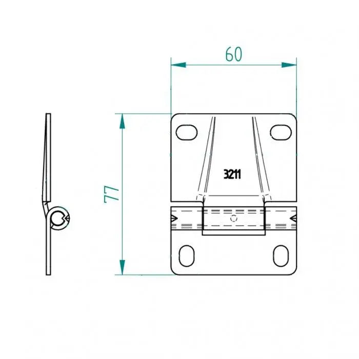 Hochwertiges Mittelscharnier ST3V / KIRigato