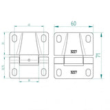 Tormeister24 Mittelscharnier für Paneele