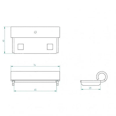 Rollenhalter Metecno - Tormeister24Rollenhalter Metecno