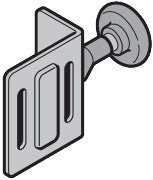Rollenhalter oben mit Laufrolle Beschlag L, BL