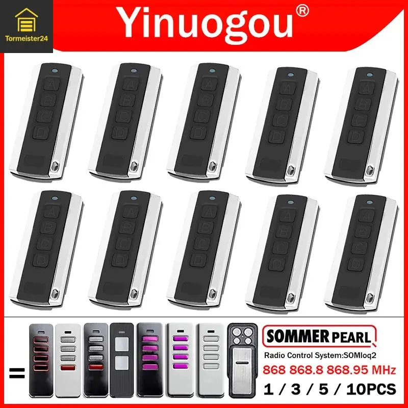 SOMMER Pearl Fernbedienung YNG158 868 MHz

Handsender SOMMER Pearl YNG158 SOMloq2

SOMMER Handsender 4-Kanal Rollingcode

SOMMER Pearl Fernbedienung 128 Bit AES

SOMMER Funkhandsender YNG158 für Garagentor

SOMMER Pearl Handsender 868 MHz Ersatz

SOMMER Handsender YNG608 kompatibel Modelle

SOMMER Fernbedienung Pearl Twin Vibe Status

SOMMER YNG158 Handsender für SOMloq2-System

SOMMER Pearl Rollingcode Handsender 4-Tasten