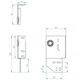 Seitenlagerkonsole 127 mm/Z15/1" Links - Tormeister24Seitenlagerkonsole 127 mm/Z15/1" Links