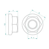 Sperrzahnmutter M6 Edelstahl Schweighöfer Tore