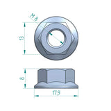 Sperrzahnmutter M8 Edelstahl Schweighöfer Tore
