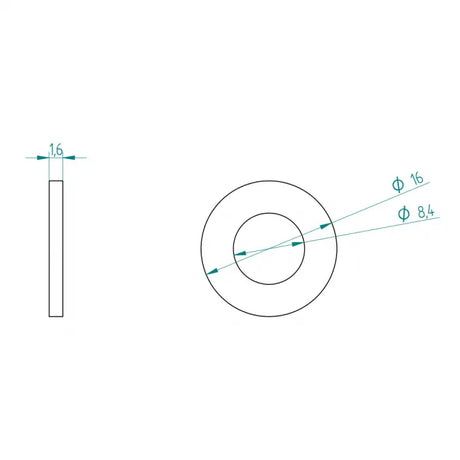 Verschlussring M8 Schweighöfer Tore